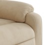 Liftable reclining electric massage chair cream fabric by , Armchairs - Ref: Foro24-3204954, Price: 329,86 €, Discount: %