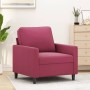 Red velvet armchair 60 cm by , Sofas - Ref: Foro24-359183, Price: 145,33 €, Discount: %