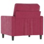 Red velvet armchair 60 cm by , Sofas - Ref: Foro24-359183, Price: 145,33 €, Discount: %