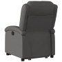 Grauer, hochklappbarer Relaxsessel aus echtem Leder von , Sessel - Ref: Foro24-3204265, Preis: 491,99 €, Rabatt: %