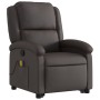 Dark Brown Genuine Leather Liftable Massage Recliner by , Armchairs - Ref: Foro24-3204267, Price: 418,71 €, Discount: %