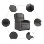 Gray Genuine Leather Electric Liftable Recliner Chair by , Armchairs - Ref: Foro24-3204273, Price: 447,45 €, Discount: %