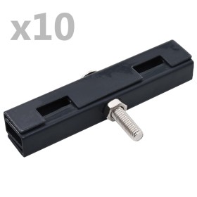 Garden U-shaped mat connector 10 sets anthracite gray by vidaXL, Accessories for gates and fences - Ref: Foro24-144495, Price...