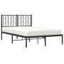 Estructura de cama con cabecero metal negro 120x200 cm de , Camas y somieres - Ref: Foro24-374435, Precio: 93,39 €, Descuento: %