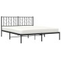 Estructura de cama con cabecero metal negro 160x200 cm de , Camas y somieres - Ref: Foro24-374440, Precio: 120,99 €, Descuent...