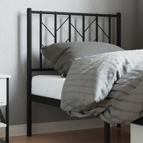 Black metal headboard 75 cm by , Headboards and footboards - Ref: Foro24-374463, Price: 21,99 €, Discount: %