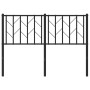 Cabecero de metal negro 120 cm de , Cabeceros y pies de cama - Ref: Foro24-374468, Precio: 31,99 €, Descuento: %