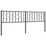 Black metal headboard 200 cm by , Headboards and footboards - Ref: Foro24-374475, Price: 37,30 €, Discount: %