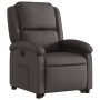 Sillón reclinable eléctrico pie cuero auténtico marrón oscuro de , Sillones - Ref: Foro24-3204271, Precio: 447,71 €, Descuent...