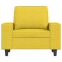 Sillón de tela amarillo claro 60 cm de , Sofás - Ref: Foro24-359380, Precio: 159,74 €, Descuento: %