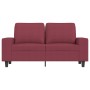 Sofá de 2 plazas de tela rojo tinto 120 cm de , Sofás - Ref: Foro24-359389, Precio: 256,99 €, Descuento: %