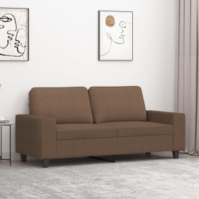 2-Sitzer-Sofa aus braunem Stoff, 140 cm von , Sofas - Ref: Foro24-359394, Preis: 265,95 €, Rabatt: %