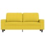 Sofá de 2 plazas de tela amarillo claro 140 cm de , Sofás - Ref: Foro24-359396, Precio: 217,28 €, Descuento: %