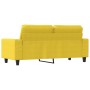 Sofá de 2 plazas de tela amarillo claro 140 cm de , Sofás - Ref: Foro24-359396, Precio: 217,28 €, Descuento: %