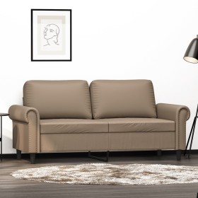 2-Sitzer-Sofa aus cappuccinofarbenem Kunstleder, 140 cm von , Sofas - Ref: Foro24-359508, Preis: 244,49 €, Rabatt: %