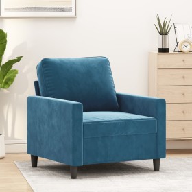 Sillón de terciopelo azul 60 cm de , Sofás - Ref: Foro24-359188, Precio: 167,55 €, Descuento: %