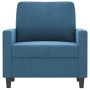 Sillón de terciopelo azul 60 cm de , Sofás - Ref: Foro24-359188, Precio: 167,55 €, Descuento: %