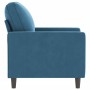 Sillón de terciopelo azul 60 cm de , Sofás - Ref: Foro24-359188, Precio: 167,55 €, Descuento: %