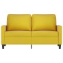 2-seater yellow velvet sofa 120 cm by , Sofas - Ref: Foro24-359195, Price: 226,31 €, Discount: %