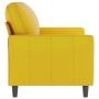 2-seater yellow velvet sofa 120 cm by , Sofas - Ref: Foro24-359195, Price: 226,31 €, Discount: %