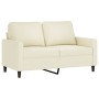 Cream velvet 2-seater sofa 120 cm by , Sofas - Ref: Foro24-359197, Price: 229,56 €, Discount: %