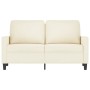 Cream velvet 2-seater sofa 120 cm by , Sofas - Ref: Foro24-359197, Price: 229,56 €, Discount: %