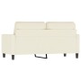 Cremefarbenes 2-Sitzer-Sofa aus Samt, 140 cm von , Sofas - Ref: Foro24-359207, Preis: 259,68 €, Rabatt: %