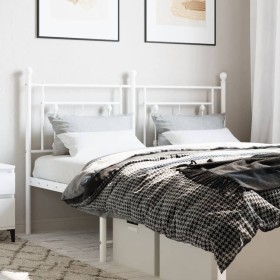 Cabecero de metal blanco 140 cm de , Cabeceros y pies de cama - Ref: Foro24-374421, Precio: 40,99 €, Descuento: %