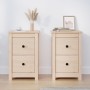 Mesitas de noche 2 uds madera maciza de pino 40x35x61,5 cm de vidaXL, Mesitas de noche - Ref: Foro24-820947, Precio: 102,85 €...