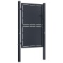 Puerta de jardín de acero gris antracita 100x150 cm de vidaXL, Puertas de jardín - Ref: Foro24-144520, Precio: 220,16 €, Desc...