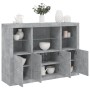 Sideboard with LED light 3 pieces concrete gray engineered wood by , Sideboards - Ref: Foro24-3209110, Price: 209,75 €, Disco...