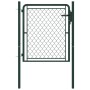 Puerta de valla para jardín acero verde 100x75 cm de vidaXL, Puertas de jardín - Ref: Foro24-144402, Precio: 130,97 €, Descue...