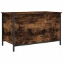 Engineered wood storage bench smoked oak 80x42.5x50 cm by , Benches for halls and storage - Ref: Foro24-839015, Price: 59,48 ...