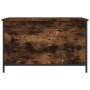 Engineered wood storage bench smoked oak 80x42.5x50 cm by , Benches for halls and storage - Ref: Foro24-839015, Price: 59,48 ...