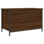 Oak brown engineered wood storage bench 80x42.5x50 cm by , Benches for halls and storage - Ref: Foro24-839017, Price: 60,75 €...