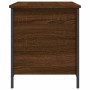 Oak brown engineered wood storage bench 80x42.5x50 cm by , Benches for halls and storage - Ref: Foro24-839017, Price: 60,75 €...