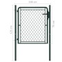 Gartenzauntor grüner Stahl 100x75 cm von vidaXL, Gartentore - Ref: Foro24-144402, Preis: 130,97 €, Rabatt: %