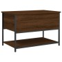 Oak brown engineered wood storage bench 70x42.5x47 cm by , Benches for halls and storage - Ref: Foro24-839022, Price: 56,56 €...