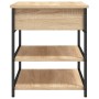 Shoe bench engineered wood Sonoma oak 70x42.5x50 cm by , Benches for halls and storage - Ref: Foro24-839029, Price: 60,98 €, ...