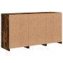 Sideboard mit LED-Leuchten, geräucherte Eiche, 123 x 37 x 67 cm von , Sideboards - Ref: Foro24-3209083, Preis: 150,99 €, Raba...