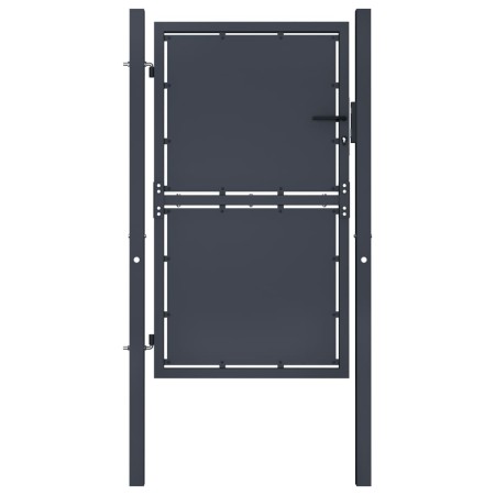 Puerta de valla de jardín acero gris antracita 100x125 cm de vidaXL, Puertas de jardín - Ref: Foro24-144519, Precio: 199,63 €...