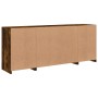 Sideboard with LED lights smoked oak 163x37x67 cm by , Sideboards - Ref: Foro24-3209097, Price: 171,87 €, Discount: %