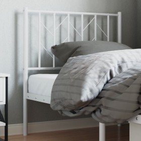 Cabecero de metal blanco 80 cm de , Cabeceros y pies de cama - Ref: Foro24-374513, Precio: 22,06 €, Descuento: %