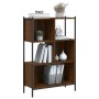 Estantería madera de ingeniería marrón roble 72x28x109 cm de , Librerías y estanterías - Ref: Foro24-838887, Precio: 61,63 €,...