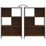 Estantería madera de ingeniería marrón roble 72x28x109 cm de , Librerías y estanterías - Ref: Foro24-838887, Precio: 61,63 €,...