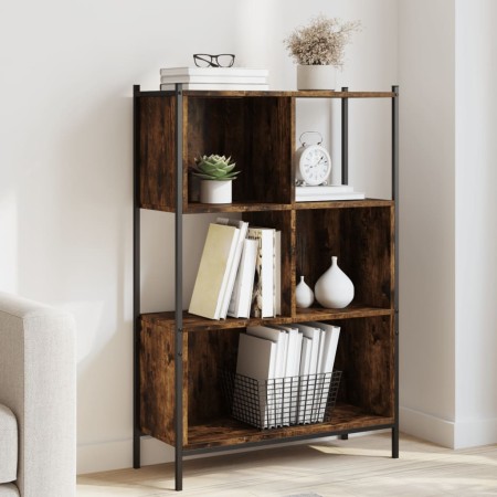 Smoked oak engineered wood shelf 72x28x109 cm by , Bookcases and shelves - Ref: Foro24-838885, Price: 59,36 €, Discount: %