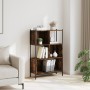 Smoked oak engineered wood shelf 72x28x109 cm by , Bookcases and shelves - Ref: Foro24-838885, Price: 59,36 €, Discount: %