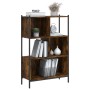 Estantería madera de ingeniería roble ahumado 72x28x109 cm de , Librerías y estanterías - Ref: Foro24-838885, Precio: 59,36 €...