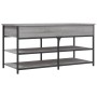 Banco zapatero madera de ingeniería gris Sonoma 100x42,5x50 cm de , Bancos para recibidores y almacenamiento - Ref: Foro24-83...