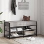 Sonoma gray engineered wood shoe bench 100x42.5x50 cm by , Benches for halls and storage - Ref: Foro24-839036, Price: 74,74 €...